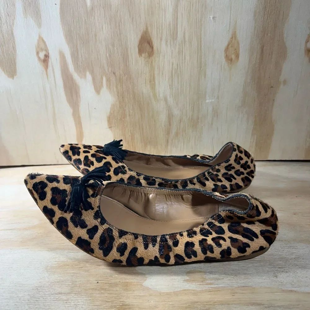 J Crew Leopard Print Flats Women’s Size 8.5
